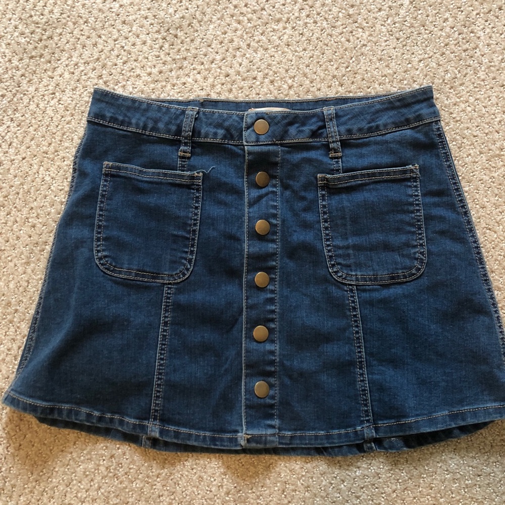 Altar’d State Denim Button-up front skirt